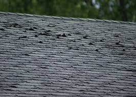Roof with curling shingles